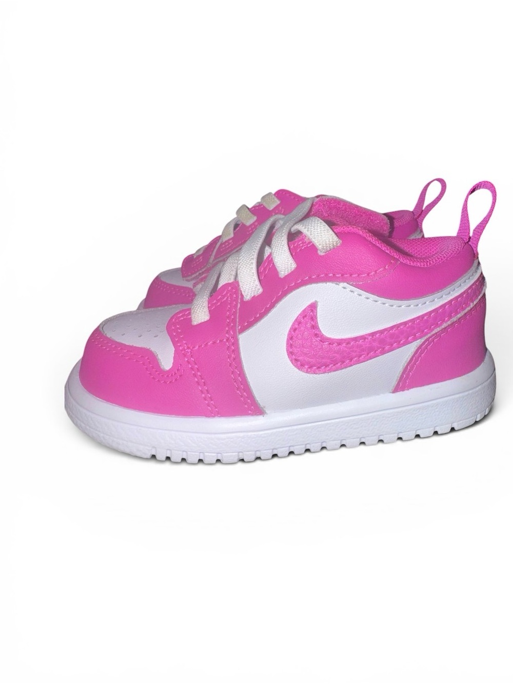 Fire Pink Jordan 1 Low Alt 6C & Jordan Toddler's Retro High Og Artisanal Red Wht - Picture 3 of 6